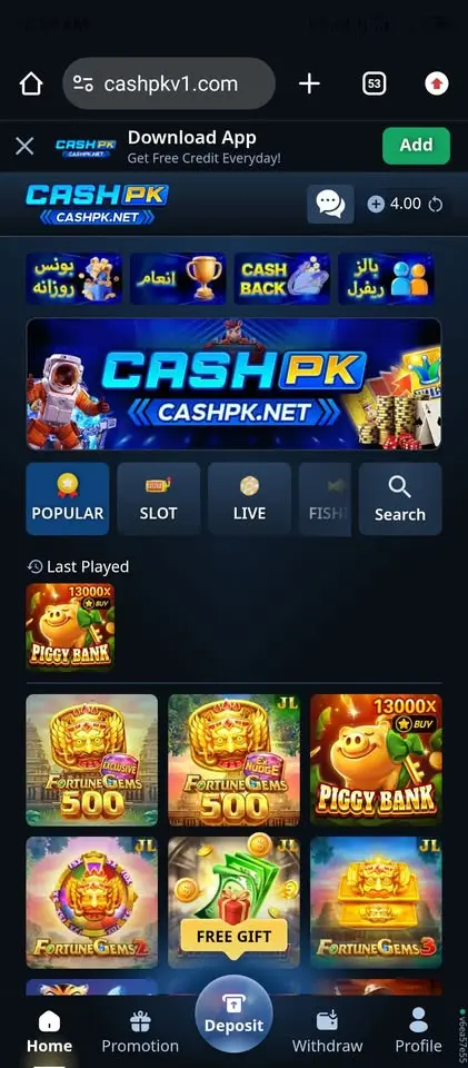 CASHPK GAMES