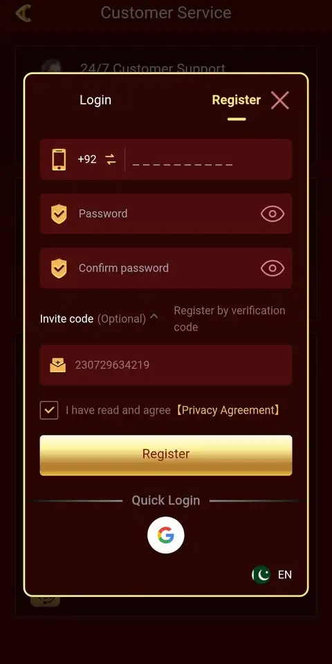 SV777 Game Registration