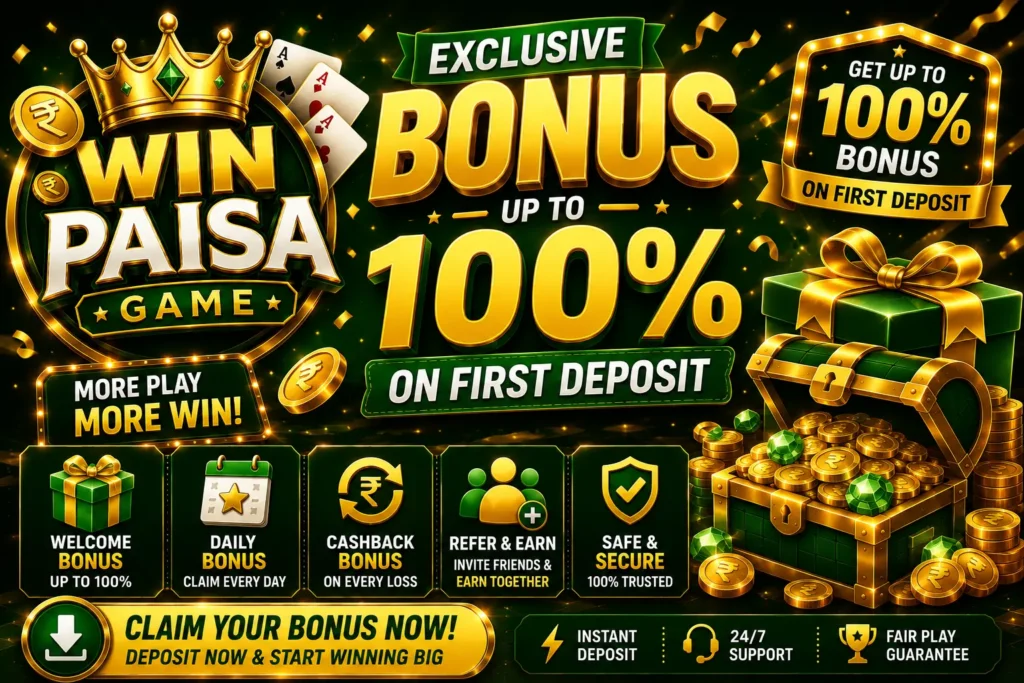 Win Paisa Game Bonuses